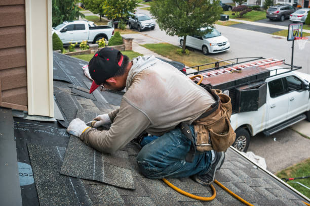 Professional Roof Replacement technician working in Miltona, MN
